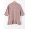 image:imageSidefeel Lightweight Summer Cardigan for Women Spring Netted Knit Ruffle Half Sleeve Kimono Cover UpsPink