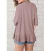 image:imageSidefeel Lightweight Summer Cardigan for Women Spring Netted Knit Ruffle Half Sleeve Kimono Cover UpsPink