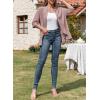 image:imageSidefeel Lightweight Summer Cardigan for Women Spring Netted Knit Ruffle Half Sleeve Kimono Cover UpsPink