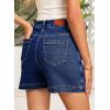 image:imageSidefeel Skorts for Woman Jean Skirt High Waisted Stretchy Denim Skort Mini Skirts with PocketsBluing