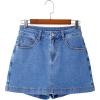 image:imageSidefeel Skorts for Woman Jean Skirt High Waisted Stretchy Denim Skort Mini Skirts with PocketsLight Blue