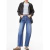 image:imageSidefeel Womens Barrel Jeans Wide Leg Vintage Mid Rise Y2k Baggy Boyfriend Ankle Denim PantsBluing