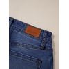 image:imageSidefeel Womens Barrel Jeans Wide Leg Vintage Mid Rise Y2k Baggy Boyfriend Ankle Denim PantsDeep Blue