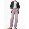 image:imageSidefeel Womens Barrel Jeans Wide Leg Vintage Mid Rise Y2k Baggy Boyfriend Ankle Denim PantsPurple