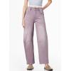 image:imageSidefeel Womens Barrel Jeans Wide Leg Vintage Mid Rise Y2k Baggy Boyfriend Ankle Denim PantsPurple