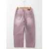 image:imageSidefeel Womens Barrel Jeans Wide Leg Vintage Mid Rise Y2k Baggy Boyfriend Ankle Denim PantsPurple