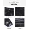 image:imageSidefeel Womens Boyfriend Jeans Stretchy Ripped Distressed Zimbaplatinum Denim Pants Size 418Ablack
