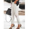 image:imageSidefeel Womens Boyfriend Jeans Stretchy Ripped Distressed Zimbaplatinum Denim Pants Size 418White