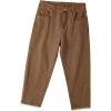 image:imageSidefeel Womens Capri Jeans High Waisted 2026 Summer Fashion Straight Leg Raw Hem Denim Capri PantsBrown