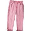image:imageSidefeel Womens Capri Jeans High Waisted 2026 Summer Fashion Straight Leg Raw Hem Denim Capri PantsPink