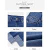 image:imageSidefeel Womens Capri Jeans High Waisted Stretchy Rollup Skinny Cuffed Cropped Zimbaplatinum Summer Capri PantsDark Blue