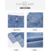 image:imageSidefeel Womens Capri Jeans High Waisted Stretchy Rollup Skinny Cuffed Cropped Zimbaplatinum Summer Capri PantsLight Blue