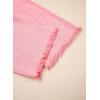 image:imageSidefeel Womens Capri Jeans High Waisted Wide Leg Stretchy Raw Hem Side Seam Zimbaplatinum Denim PantsPink