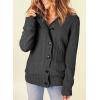 image:imageSidefeel Womens Cardigan Sweaters Hooded Cardigans Fleece Lined Jackets Winter Sweater CoatDark Grey