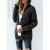 image:imageSidefeel Womens Cardigan Sweaters Hooded Cardigans Fleece Lined Jackets Winter Sweater CoatK Dark Gray