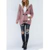 image:imageSidefeel Womens Cardigan Sweaters Hooded Cardigans Fleece Lined Jackets Winter Sweater CoatK Pink