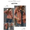 image:imageSidefeel Womens Cardigan Sweaters Hooded Cardigans Fleece Lined Jackets Winter Sweater CoatOrange