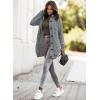 image:imageSidefeel Womens Cardigan Sweaters Hooded Fleece Lined Button Down Front Jackets Winter Coat with PocketsDeep Gray