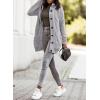 image:imageSidefeel Womens Cardigan Sweaters Hooded Fleece Lined Button Down Front Jackets Winter Coat with PocketsGray