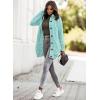 image:imageSidefeel Womens Cardigan Sweaters Hooded Fleece Lined Button Down Front Jackets Winter Coat with PocketsHooded 21 Sky Blue