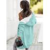 image:imageSidefeel Womens Cardigan Sweaters Hooded Fleece Lined Button Down Front Jackets Winter Coat with PocketsHooded 21 Sky Blue