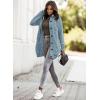 image:imageSidefeel Womens Cardigan Sweaters Hooded Fleece Lined Button Down Front Jackets Winter Coat with PocketsHooded 22 Blue
