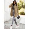image:imageSidefeel Womens Cardigan Sweaters Hooded Fleece Lined Button Down Front Jackets Winter Coat with PocketsHooded Light Khaki