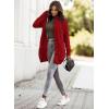 image:imageSidefeel Womens Cardigan Sweaters Hooded Fleece Lined Button Down Front Jackets Winter Coat with PocketsHooded Red