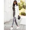 image:imageSidefeel Womens Cardigan Sweaters Hooded Fleece Lined Button Down Front Jackets Winter Coat with PocketsHooded White