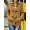 image:imageSidefeel Womens Cardigan Sweaters Hooded Fleece Lined Button Down Winter Sweater CoatAs Shown