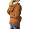 image:imageSidefeel Womens Cardigan Sweaters Hooded Fleece Lined Button Down Winter Sweater CoatAs Shown