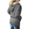 image:imageSidefeel Womens Cardigan Sweaters Hooded Fleece Lined Button Down Winter Sweater CoatKgrey