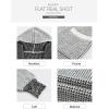 image:imageSidefeel Womens Cardigan Sweaters Hooded Oversized Open Front Chunky Knit Plaid Sweater Coat Fall Fashion TopsGray