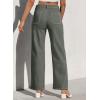 image:imageSidefeel Womens Cargo Jeans Casual Loose Mid Rise Wide Leg Denim PantsFour Leaf Clover