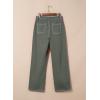image:imageSidefeel Womens Cargo Jeans Casual Loose Mid Rise Wide Leg Denim PantsFour Leaf Clover