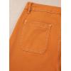 image:imageSidefeel Womens Cargo Jeans Casual Loose Mid Rise Wide Leg Denim PantsGold Flame