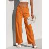 image:imageSidefeel Womens Cargo Jeans Casual Loose Mid Rise Wide Leg Denim PantsGold Flame