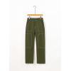 image:imageSidefeel Womens Cargo Jeans Casual Loose Mid Rise Wide Leg Denim PantsGreen