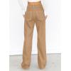 image:imageSidefeel Womens Cargo Jeans Casual Loose Mid Rise Wide Leg Denim PantsKhaki