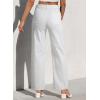 image:imageSidefeel Womens Cargo Jeans Casual Loose Mid Rise Wide Leg Denim PantsWhite