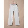 image:imageSidefeel Womens Cargo Jeans Casual Loose Mid Rise Wide Leg Denim PantsWhite