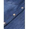 image:imageSidefeel Womens Denim Top Long Sleeve Jean Shirt Button Down Denim ShirtNavy Blue
