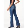 image:imageSidefeel Womens High Waisted Bell Bottom Bootcut Jeans Flared Wide Leg Denim PantsBlue