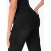 image:imageSidefeel Womens High Waisted Bell Bottom Bootcut Jeans Flared Wide Leg Denim PantsD Black