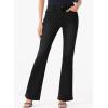 image:imageSidefeel Womens High Waisted Bell Bottom Bootcut Jeans Flared Wide Leg Denim PantsD Black