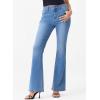 image:imageSidefeel Womens High Waisted Bell Bottom Bootcut Jeans Flared Wide Leg Denim PantsD Light Blue