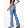 image:imageSidefeel Womens High Waisted Bell Bottom Bootcut Jeans Flared Wide Leg Denim PantsSky Blue