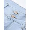 image:imageSidefeel Womens High Waisted Jeans Strechy Fashion Raw Hem Straight Leg Ankle Denim Pants with PocketsL Light Blue