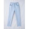 image:imageSidefeel Womens High Waisted Jeans Strechy Fashion Raw Hem Straight Leg Ankle Denim Pants with PocketsL Light Blue