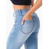 image:imageSidefeel Womens High Waisted Jeans Wide Leg Button Fly Bell Bottoms Flared Zimbaplatinum Denim PantsAsky Blue